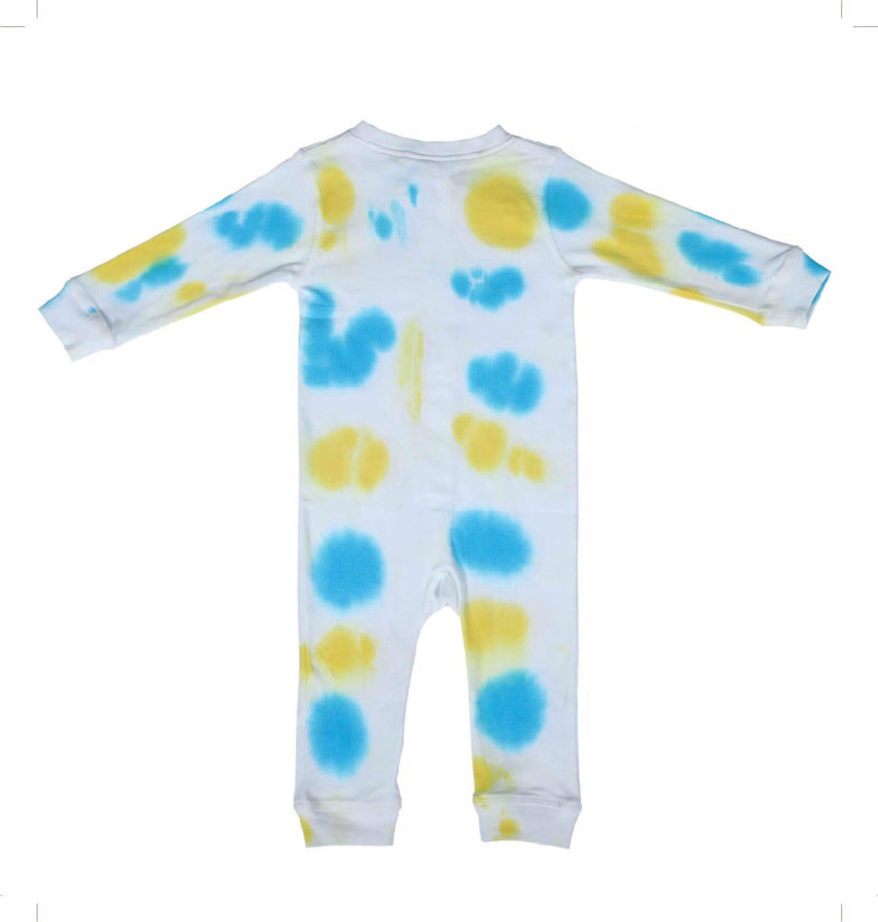 Newborn baby clothes | Baby dress | Sleeper suit - spot splashed tie dye