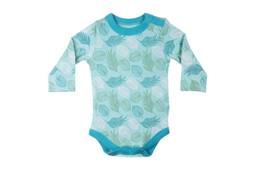 Bodysuit AquaSlashPeacockBlue1,Bodysuit for Newborns,Newborn Baby Clothes,BuzzeeBabies