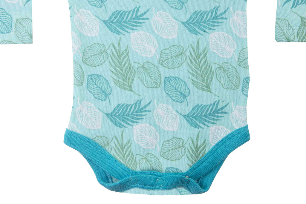 Bodysuit AquaSlashPeacockBlue3,Bodysuit for Newborns,Newborn Baby Clothes,BuzzeeBabies