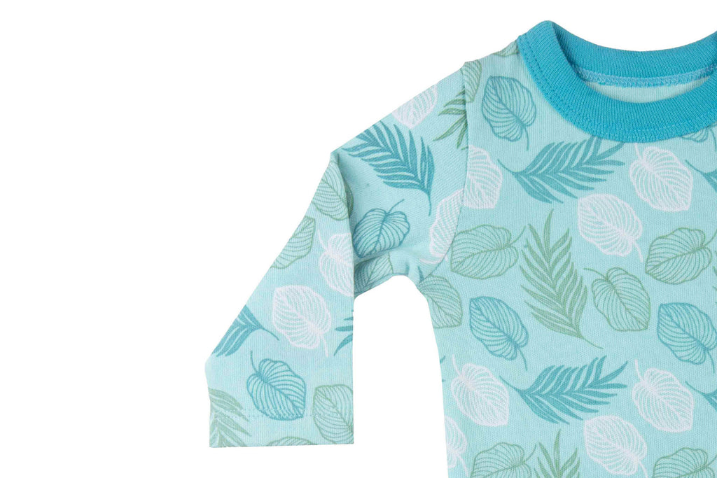 Bodysuit AquaSlashPeacockBlue4,Bodysuit for Newborns,Newborn Baby Clothes,BuzzeeBabies