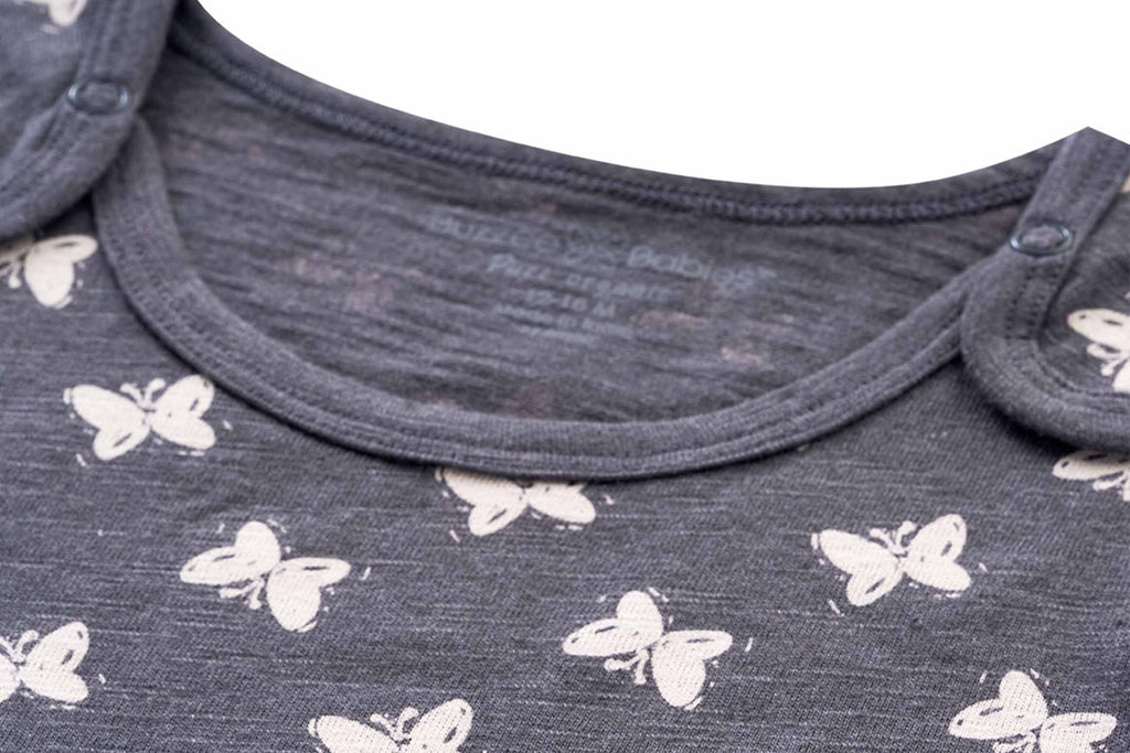 BZBDNG0002-CharcoalMelangeAOP3,Dungaree for Newborns,Newborn baby clothes,BuzzeeBabies