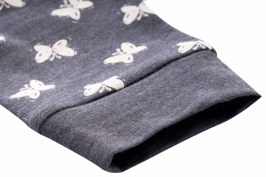 BZBDNG0002-CharcoalMelangeAOP4,Dungaree for Newborns,Newborn baby clothes,BuzzeeBabies