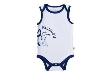 Sleeveless Bodysuit - Lapis Blue Buzzee Babies