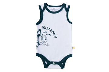 Sleeveless Bodysuit - Spruced Up Buzzee Babies