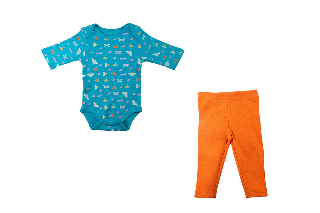 Bodysuit BlueCuracaoOrange3,Bodysuit for Newborns,Romper for Newborns,Jumpsuit,NewbornBaby Clothes,Buzzee Babies