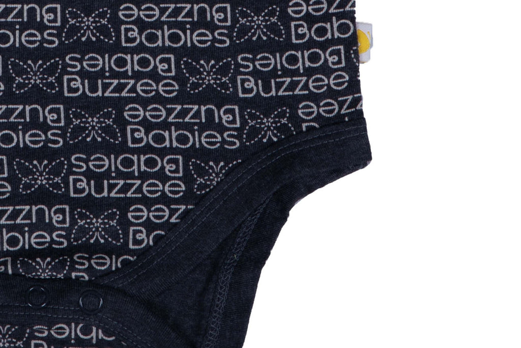 Bodysuit-CharcoalMelangeAOP2-5,Bodysuit for Newborns,Romper for Newborns,Jumpsuit,Newborn baby Clothes,Buzzee babies