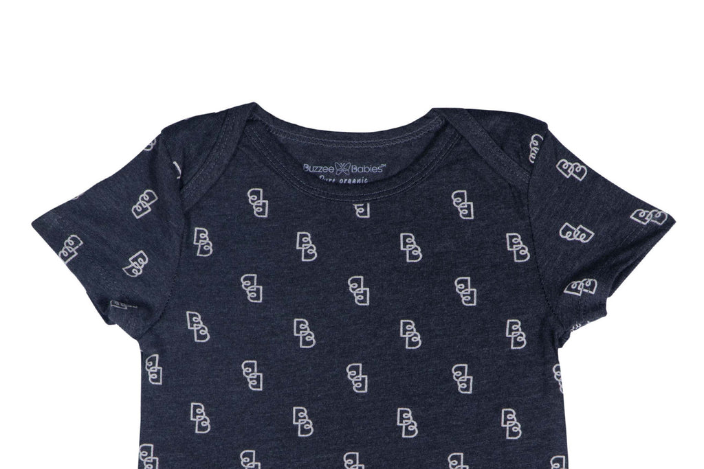 Bodysuit-CharcoalMelangeAOP3-3,Romper for Newborns,Bodysuit for Newborns,Newborn Baby Clothes,Buzzee Babies