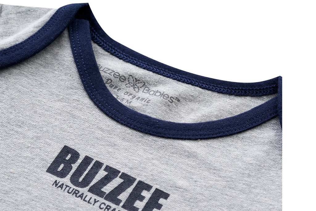 Bodysuit - Grey Melange3,Bodysuit for Newborns,Romper for Newborns,Jumpsuit,Newborn baby clothes,Buzzee babies