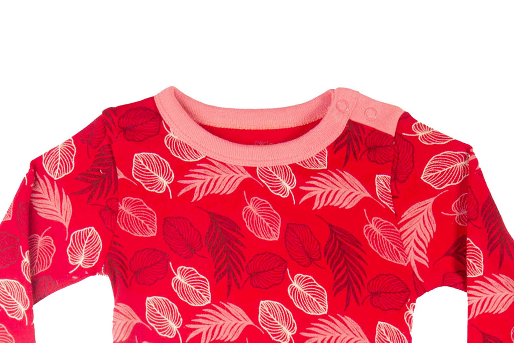 Bodysuit-HeartyRedSunKissedCoral3,Romper for Newborns,Bodysuit for Newborns,Newborn baby clothes,BuzzeeBabies