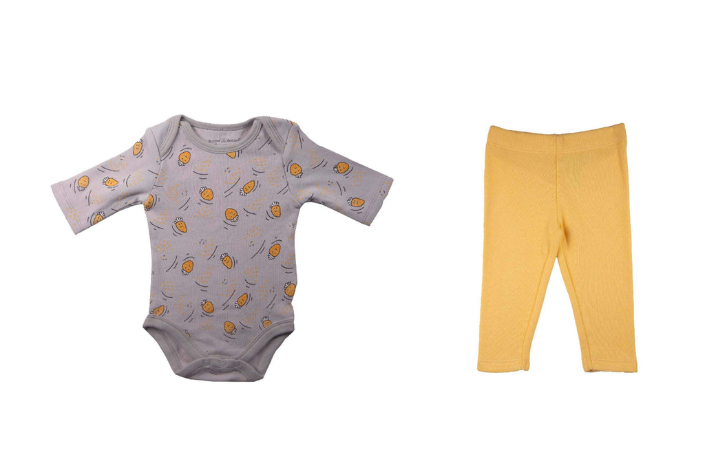 Bodysuit-HighRiseBananaCream3,romper for Newborns,Bodysuit for Newborns,Newborn Baby Clothes,Buzzee babies