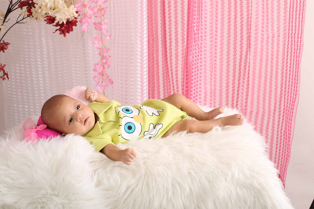 Bodysuit-Lindengreen3,Romper for Newborns,Bodysuit for Newborns,Newborn baby Clothes,Buzzee babies