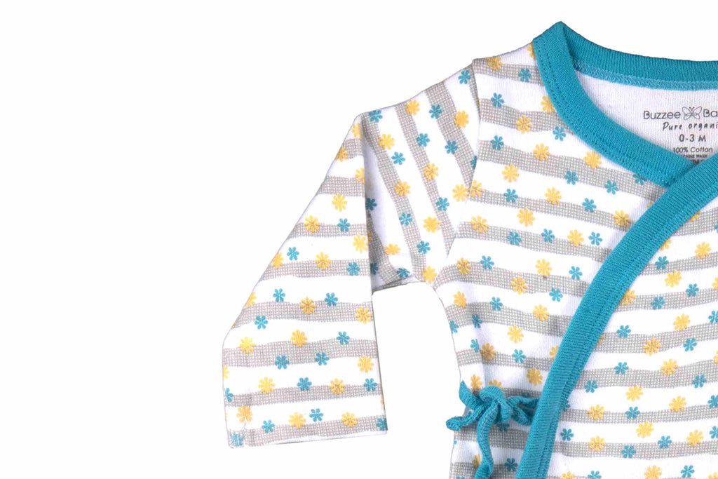 Bodysuit-PeacockBlue4,Romper for Newborns,Bodysuit for Newborns,Newborn Baby clothes,Buzzee babies