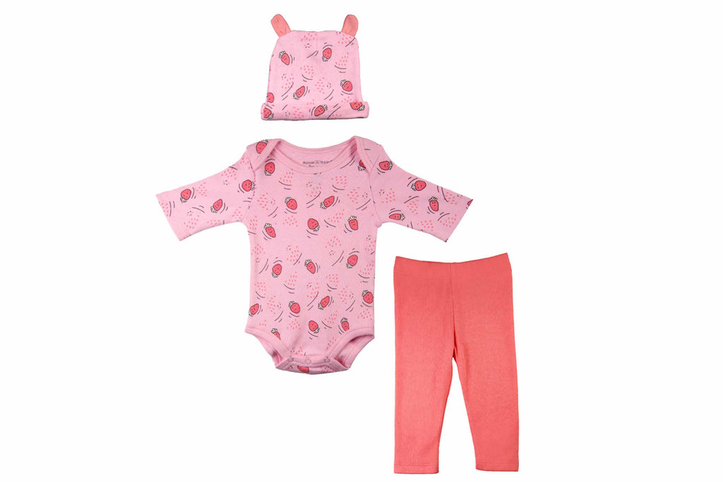 Bodysuit-PinkLadyGeraniumPink1,Romper for Newborns,Bodysuit for Newborns,Newborn Baby clothes,Buzzee babies