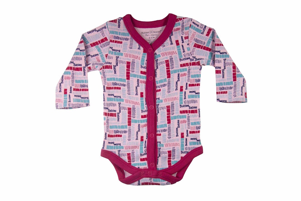 Bodysuit-PinkLadybrightrose1,Romper for Newborns, Bodysuit for Newborns, Newborn Baby Clothes, Buzzee Babies