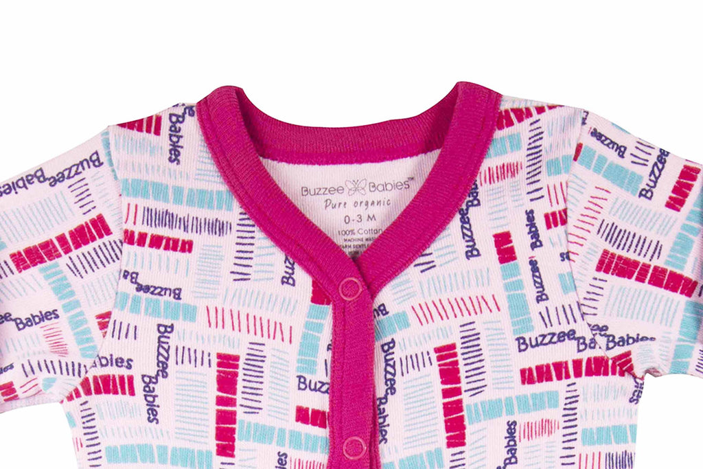 Bodysuit-PinkLadybrightrose3,Romper for Newborns, Bodysuit for Newborns, Newborn Baby Clothes, Buzzee Babies