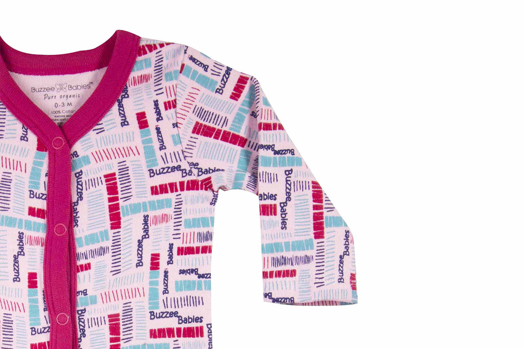 Bodysuit-PinkLadybrightrose4,Romper for Newborns, Bodysuit for Newborns, Newborn Baby Clothes, Buzzee Babies