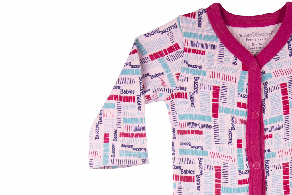 Bodysuit-PinkLadybrightrose5,Romper for Newborns, Bodysuit for Newborns, Newborn Baby Clothes, Buzzee Babies