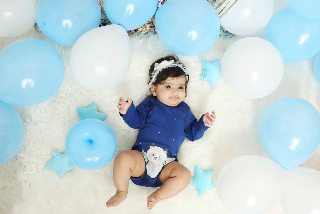 Bodysuit-SodaliteBlue3, Romper for Newborns, Bodysuit for Newborns, Newborn baby clothes,Buzzee babies