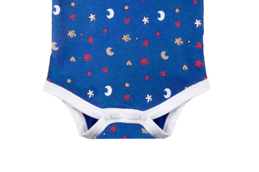 Bodysuit-SodaliteBlueWhite4, Romper for newborns, Bodysuit for Newborns, Newborn baby Clothes, buzzee babies