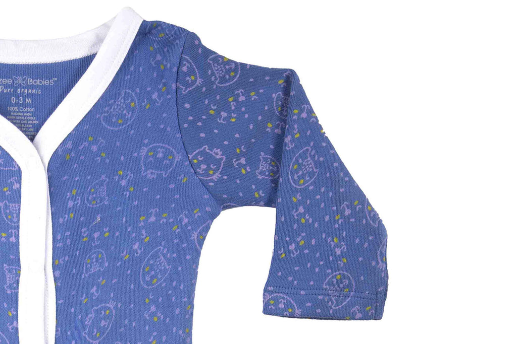 Bodysuit-StrongBlue4,Romper for Newborns,Bodysuit for Newborns,Newborn Baby Clothes,Buzzee Babies