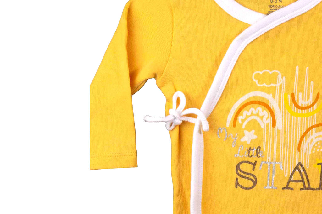 Bodysuit-SunYellow5,Romper for Newborns, Bodysuit for Newborns, Newborn baby Clothes,Buzzee babies