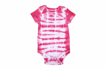 Bodysuits-ShiboriPinkTieDye1,Romper for Newborns,Bodysuit for Newborns,Newborn baby clothes,Buzzee babies