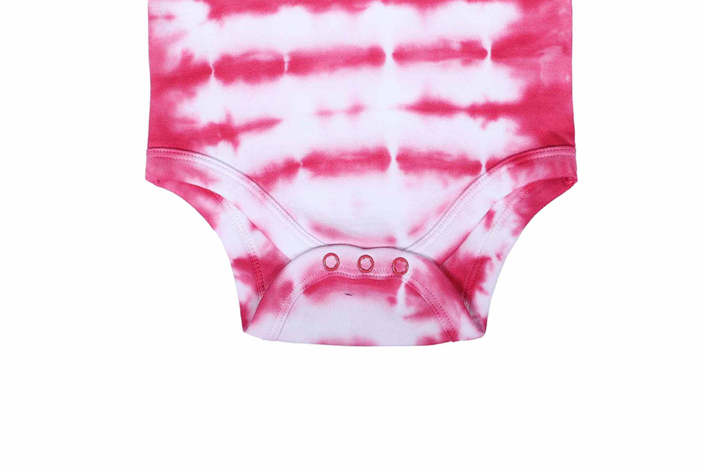 Bodysuits-ShiboriPinkTieDye3,Romper for Newborns,Bodysuit for Newborns,Newborn baby clothes,Buzzee babies
