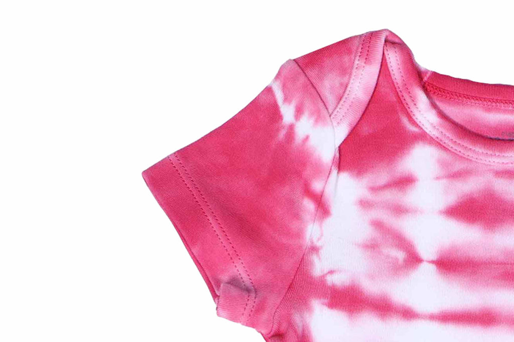 Bodysuits-ShiboriPinkTieDye4,Romper for Newborns,Bodysuit for Newborns,Newborn baby clothes,Buzzee babies