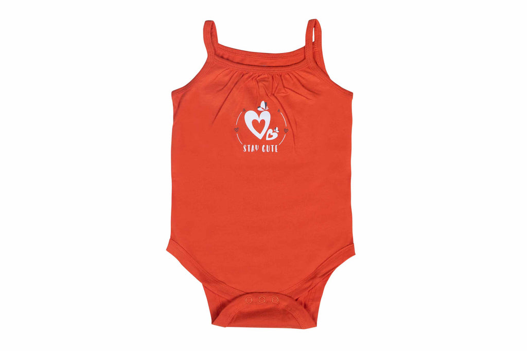 CamiBodysuit-Orange1,camibodysuit for Newborns,Romper for Newborns,bodysuit for newborns,Newborn baby clothes,Buzzeebabies