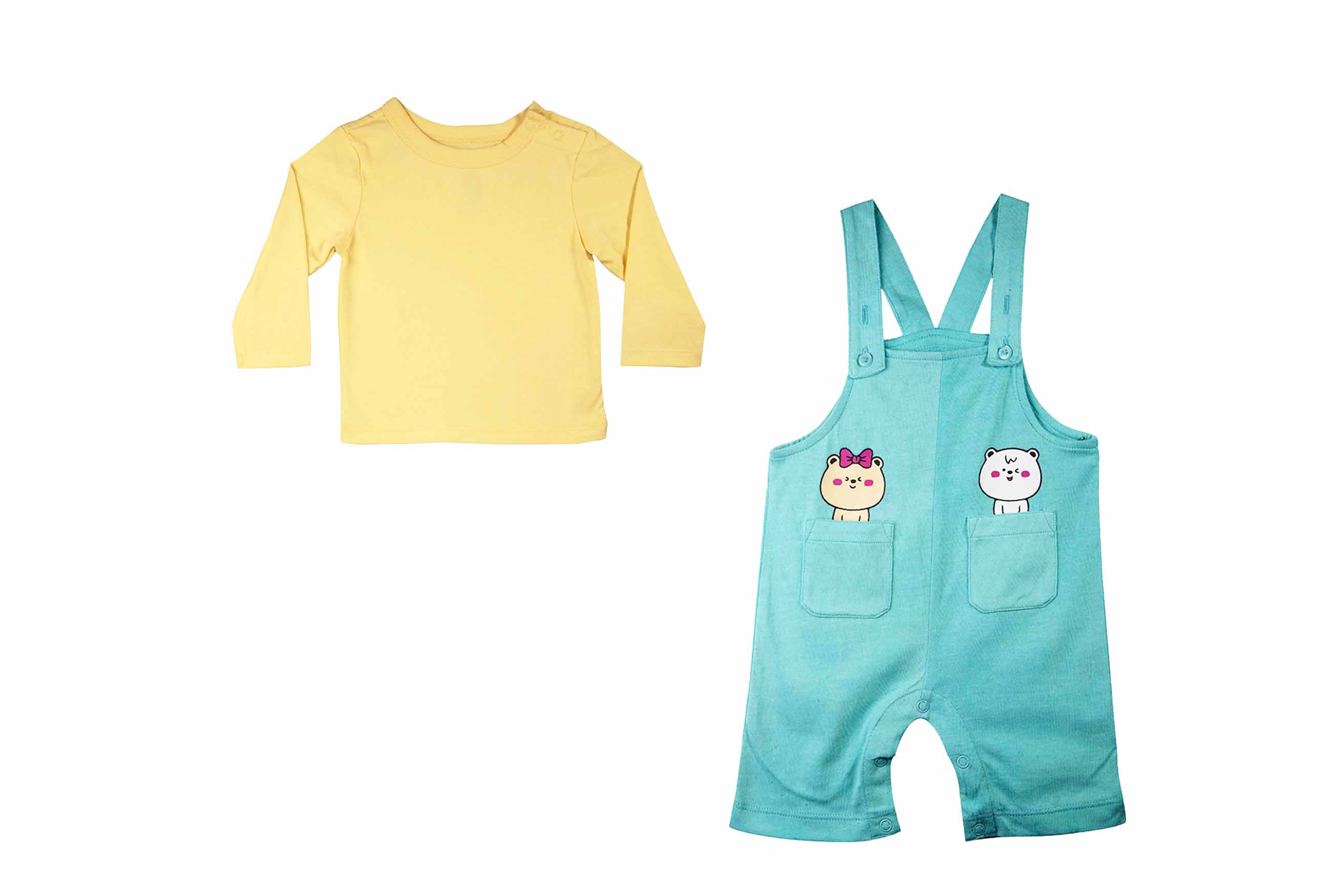 Buy Dungarees - Banana Cream for Newborn Baby Clothes at Best