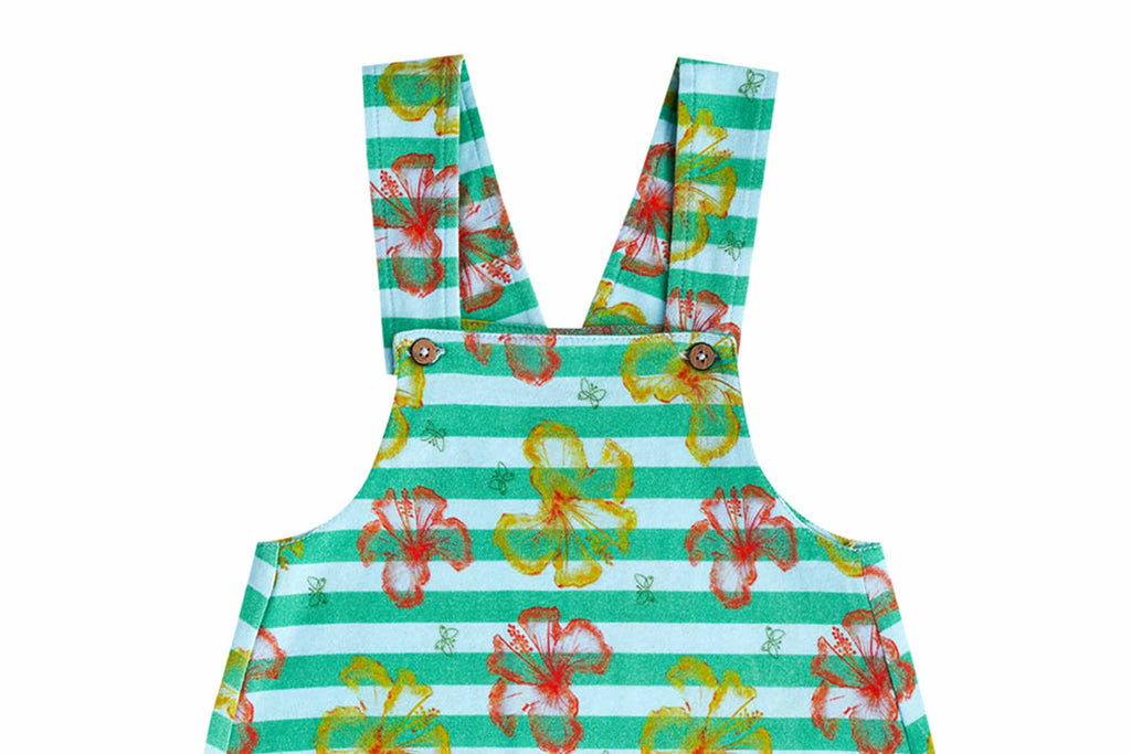 Dungaree-OceanWave3, Dungaree for Newborns, Romper for Newborns, Newborn baby clothes,Buzzee babies