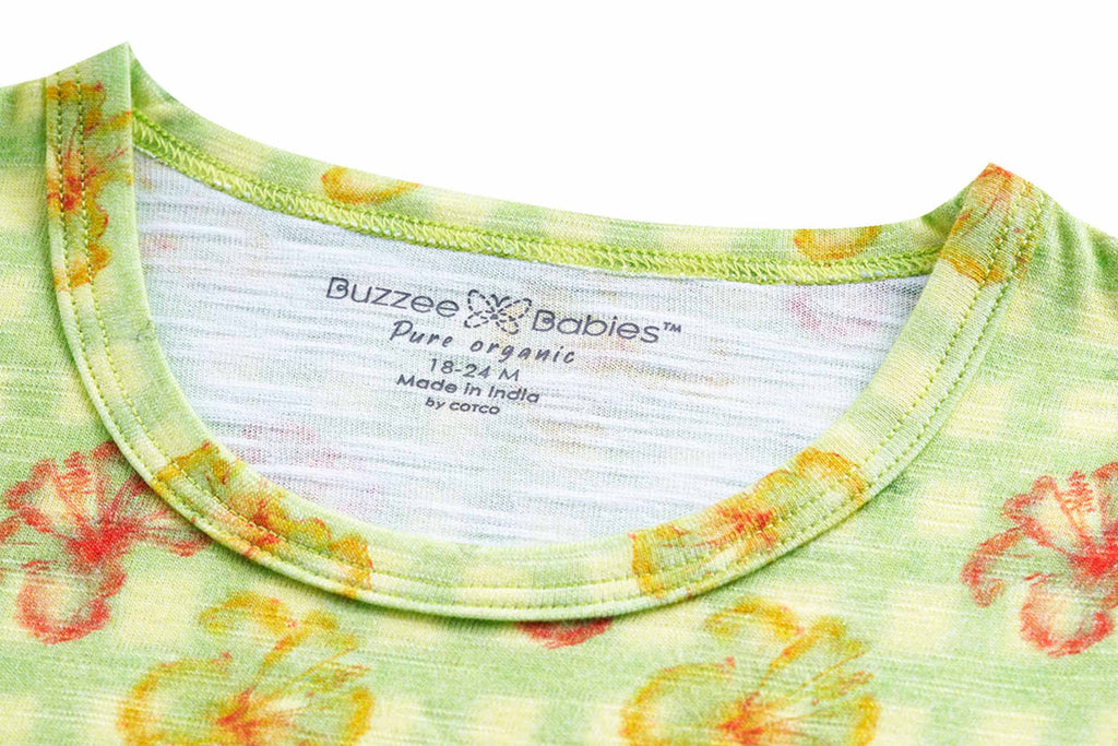 Frock-SapphireGreen-1-3,frocks for Newborns,Newborn baby clothes,Buzzee Babies,Frocks for Girls,Baby girl frock