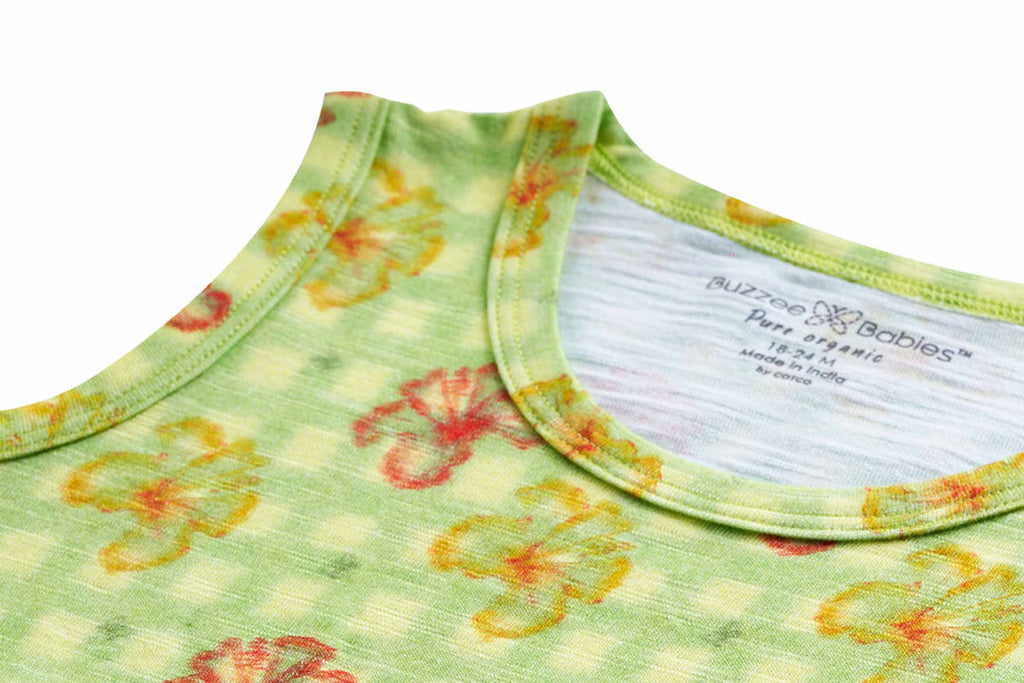 Frock-SapphireGreen-1-4,frocks for Newborns,Newborn baby clothes,Buzzee Babies,Frocks for Girls,Baby girl frock