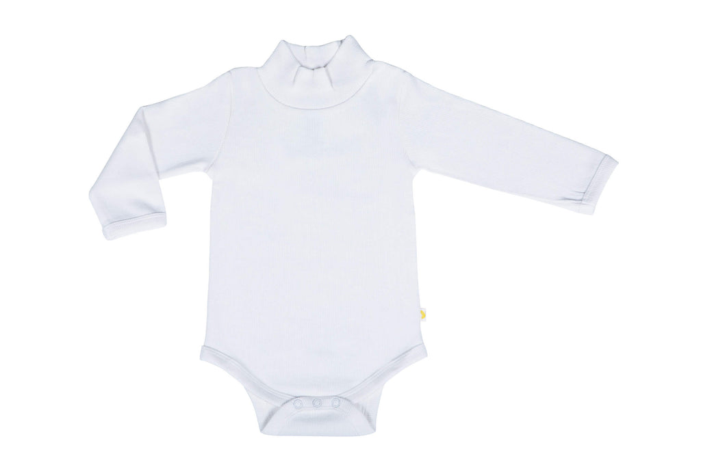 HighNeckBodySuit-OffWhite,Romper for Newborns,Bodysuit for Newborns,Newborn baby clothes,Buzzeebabies,Baby Dress