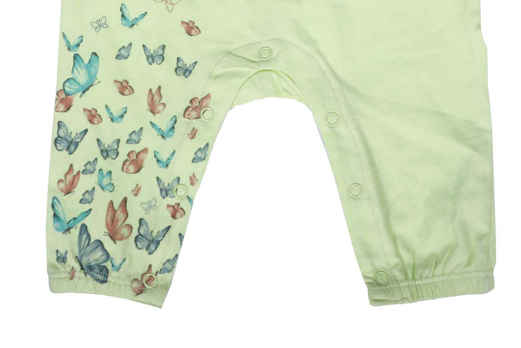 PlaySuit-DaiguriGreen3, Newborn Baby clothes, Playsuit for Newborns, Playsuit for Babies, Buzzee babies, Baby dress