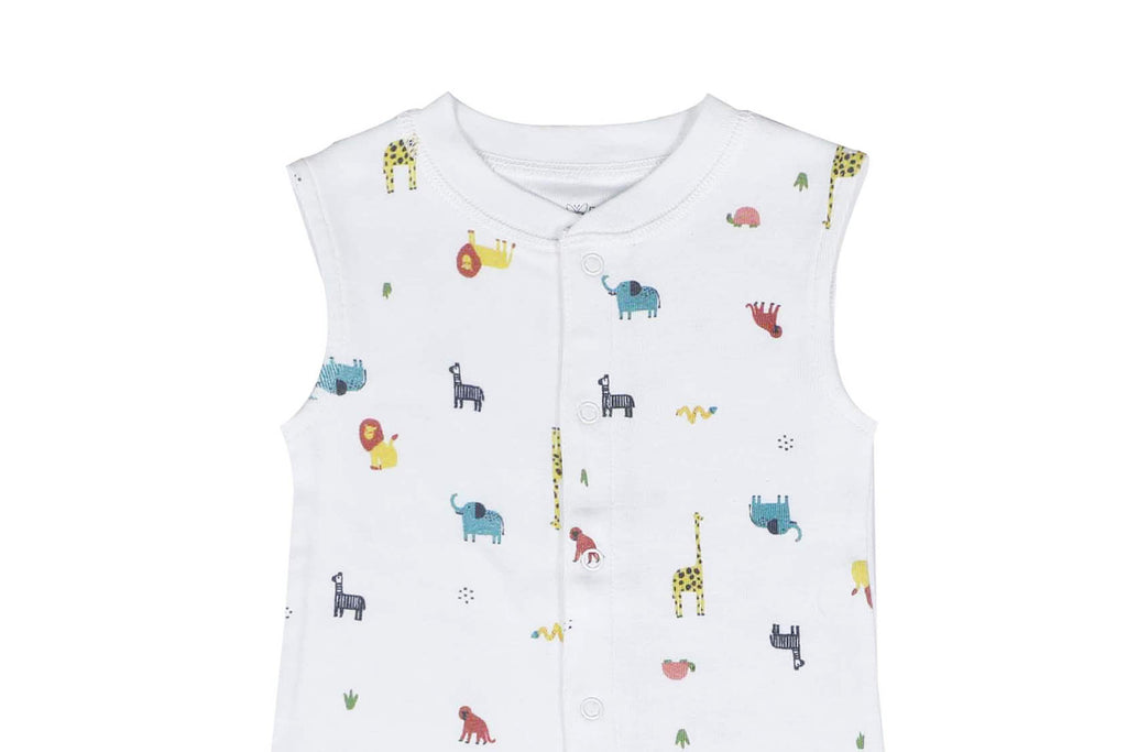 PlaySuit-Egret3, Newborn Baby clothes, Playsuit for Newborns, Playsuit for Babies, Buzzee babies, Baby dress