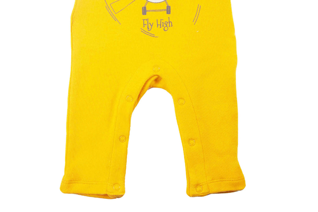 Playsuit-TurmericYellow3, Newborn Baby clothes, Playsuit for Newborns, Playsuit for Babies, Buzzee babies, Baby dress