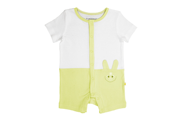 Playsuit-WHITE_OR_ELFIN-YELLOW, Newborn Baby clothes, Playsuit for Newborns, Playsuit for Babies, Buzzee babies, Baby dress