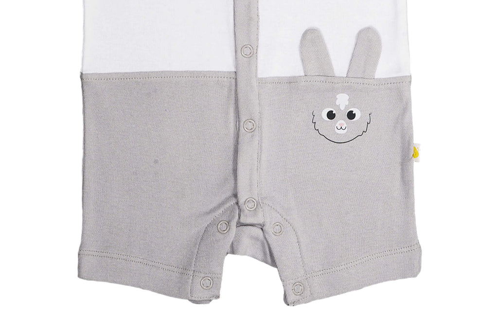 Playsuit-WhiteMicroChip3, Newborn Baby clothes, Playsuit for Newborns, Playsuit for Babies, Buzzee babies, Baby dress