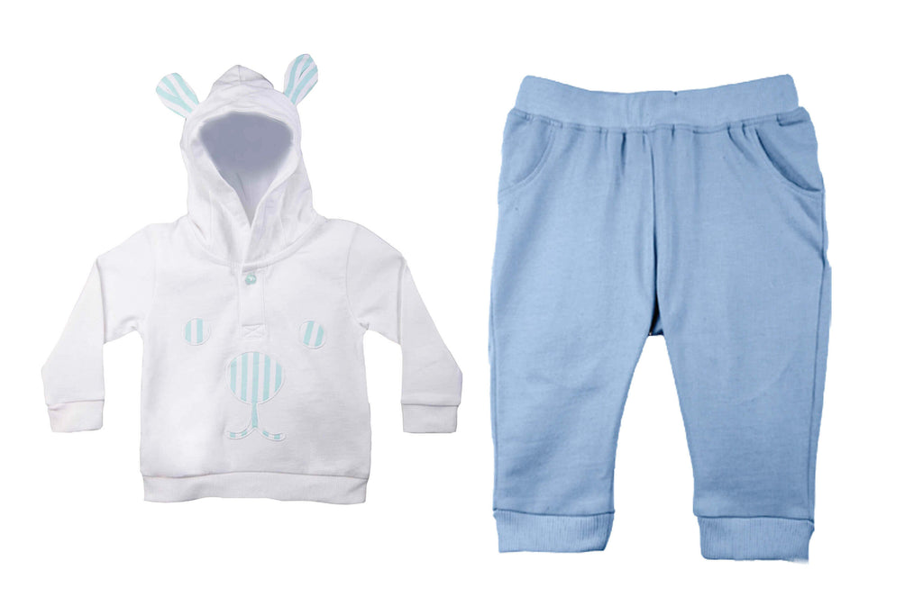 PyjamaSet-AquaSplashWhite1,Newborn Baby clothes, pyjama set for Newborns, pyjama set for Babies, Buzzee babies, Baby dress