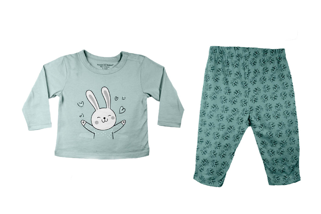 PyjamaSet-BlueGlass2,Newborn Baby clothes, pyjama set for Newborns, pyjama set for Babies, Buzzee babies, Baby dress
