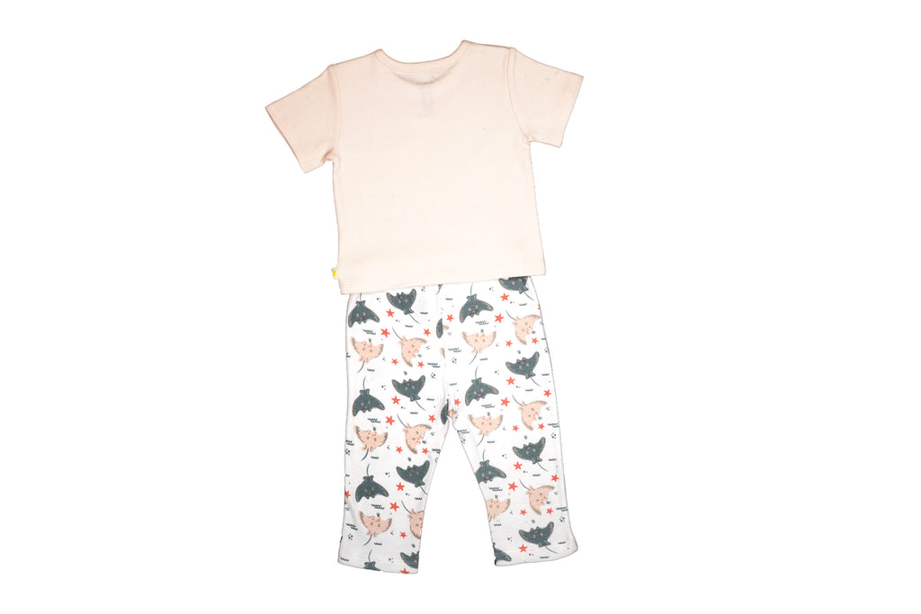 PyjamaSet-Creole-PinkWhiteAop2,Newborn Baby clothes, pyjama  set for Babies,Pyjama set for Newborns, Buzzee babies, Baby dress