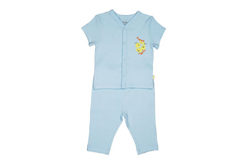 PyjamaSet-CrystalBlue1,Newborn Baby clothes, pyjama  set for Babies,Pyjama set for Newborns, Buzzee babies, Baby dress