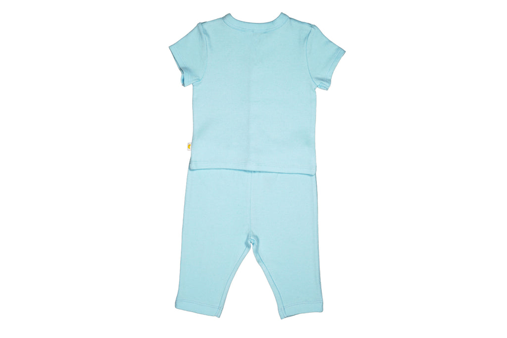 PyjamaSet-CrystalBlue2,Newborn Baby clothes, pyjama  set for Babies,Pyjama set for Newborns, Buzzee babies, Baby dress