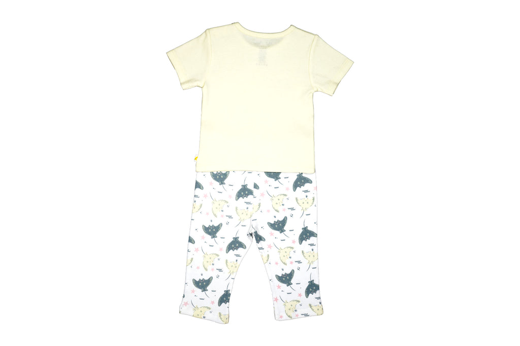PyjamaSet-Green-EssenceWhiteAop2,Newborn Baby clothes, pyjama  set for Babies,Pyjama set for Newborns, Buzzee babies, Baby dress