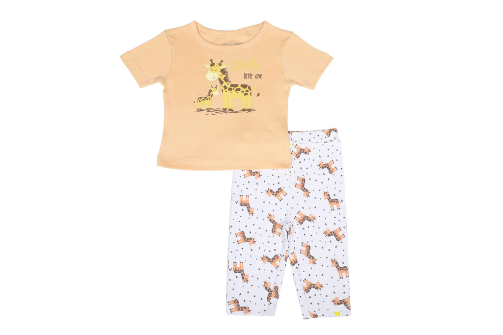 PyjamaSet-MockOrange1,Newborn Baby clothes, pyjama  set for Babies,Pyjama set for Newborns, Buzzee babies, Baby dress