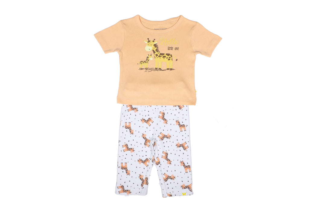 PyjamaSet-MockOrange2,Newborn Baby clothes, pyjama  set for Babies,Pyjama set for Newborns, Buzzee babies, Baby dress