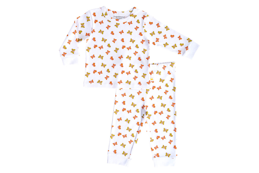PyjamaSet-OrangeYellowAOP1,Newborn Baby clothes, pyjama  set for Babies,Pyjama set for Newborns, Buzzee babies, Baby dress
