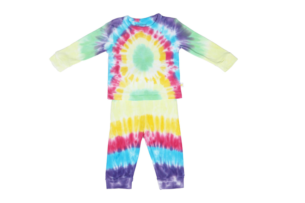 PyjamaSet-RainbowCircleTieDye1,Newborn Baby clothes, pyjama  set for Babies,Pyjama set for Newborns, Buzzee babies, Baby dress