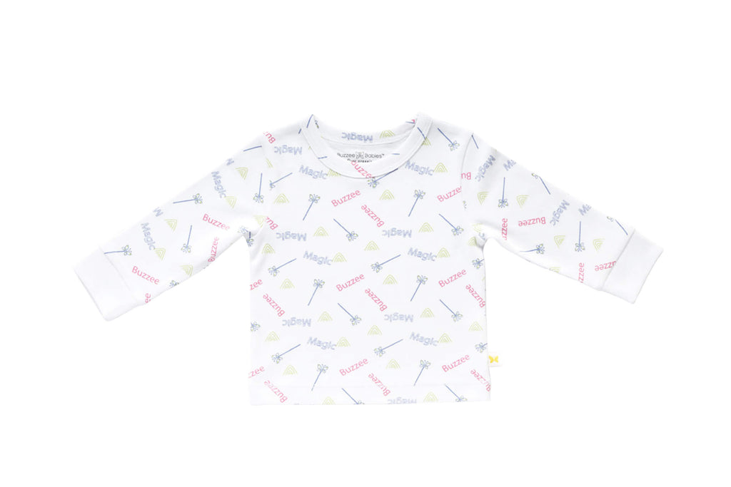 PyjamaSet-WhitewithMagicPrint3,Newborn Baby clothes, pyjama  set for Babies,Pyjama set for Newborns, Buzzee babies, Baby dress